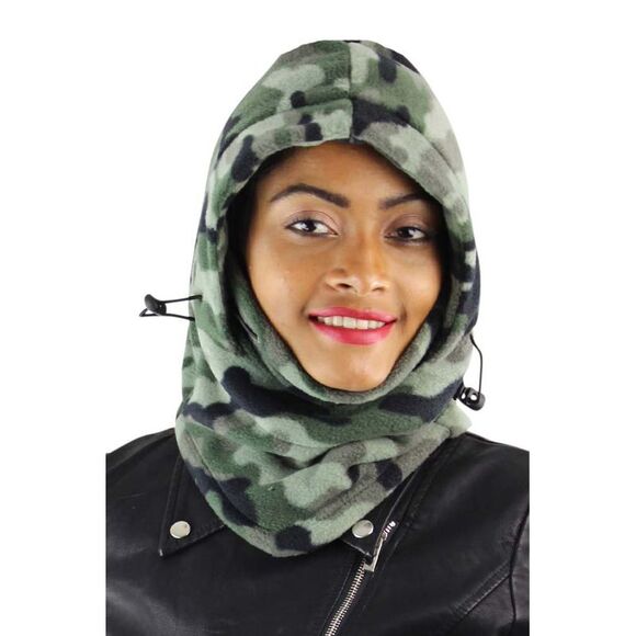 Snood Hat Ski Mask With Drawstring - Picture 5 of 6